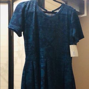 Pleated pocketed dress